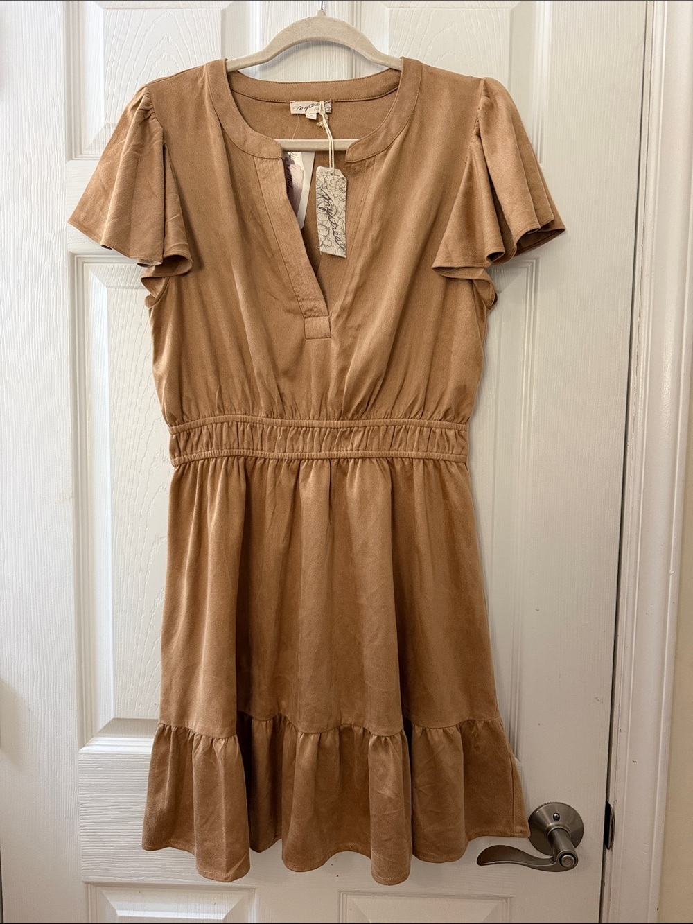 Mystree faux suede boutique mini dress sz M